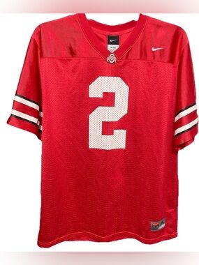 Nike Ohio State Buckeyes #2 Football Jersey Red Youth XL